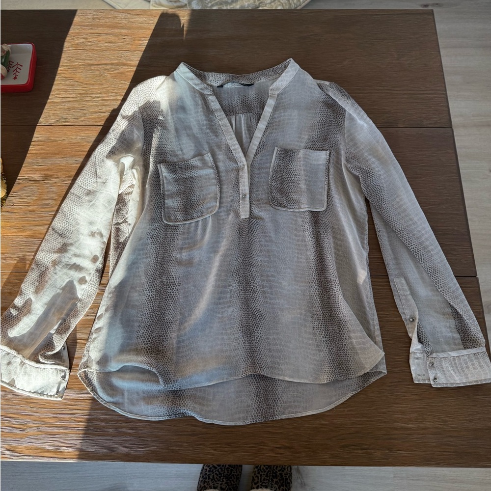 Zara Blouse - Sheer & Printed